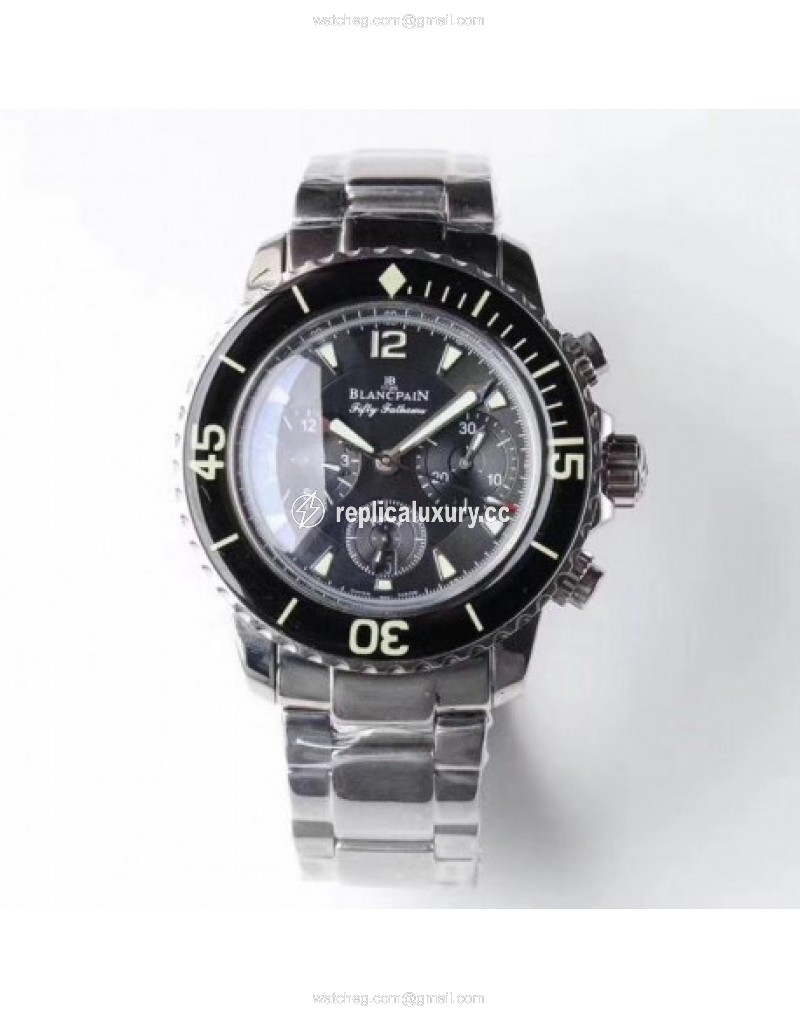 Blancpain Fifty Fathoms Flyback Chronograph 5085F-1130-71 UF Stainless Steel Black 