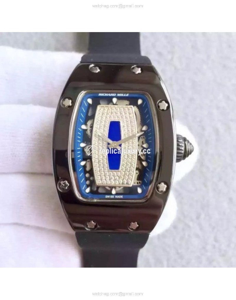 Richard Mille RM07 Ladies PVD Blue & Diamonds 