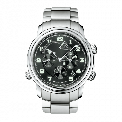 Blancpain Leman Reveil GMT Stainless Steel / Black / Bracelet 2041-1130M-71