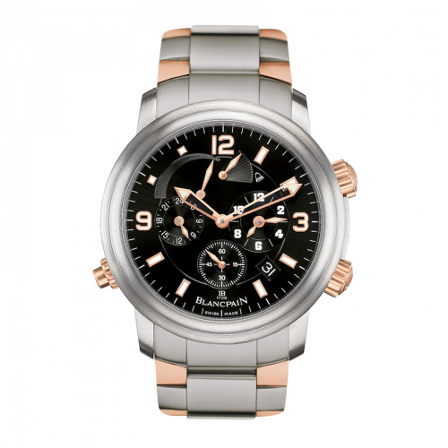Blancpain Leman Reveil GMT Titanium / Red Gold / Black / Bracelet 2041-12A30-98A.B