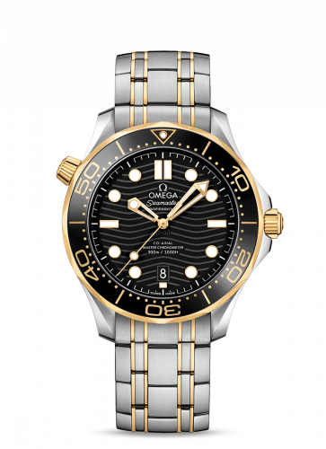 Omega Seamaster Diver 300M Master Co-Axial 42 Stainless Steel / Yellow Gold / Black / Bracelet 210.20.42.20.01.002