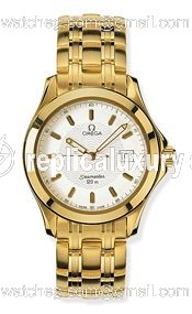Omega Seamaster 120M Quartz 36.25 Yellow Gold / White 2111.21.00