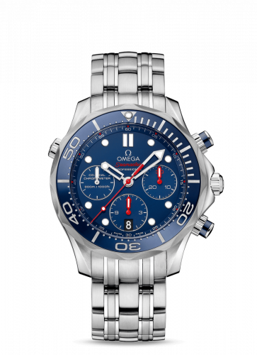 Omega Seamaster Diver 300M Co-Axial 41.5 Chronograph Stainless Steel / Blue / Bracelet 212.30.42.50.03.001