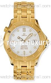 Omega Seamaster Diver 300M Automatic 41 Yellow Gold / White / Bracelet 2131.20.00