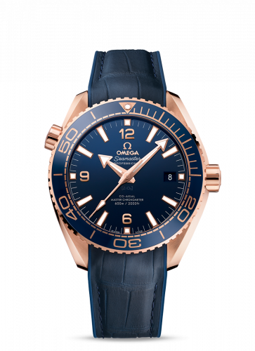 Omega Seamaster Planet Ocean 600M Co-Axial 43.5 Master Chronometer Sedna Gold / Blue / Strap 215.63.44.21.03.001