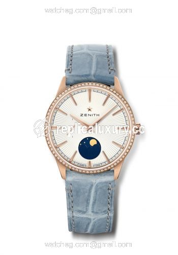 Zenith Elite Moon Phase 36 Rose Gold / Silver 22.3200.692/01.C832