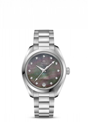 Omega Seamaster Aqua Terra 150M Master Chronometer 34 Stainless Steel / Brown MOP / Bracelet 220.10.34.20.57.001