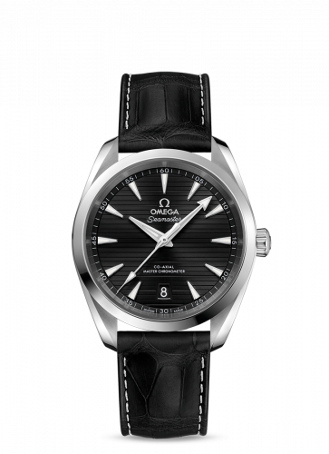 Omega Seamaster Aqua Terra 150M Master Chronometer 38 Stainless Steel / Black / Alligator 220.13.38.20.01.001