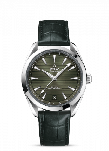 Omega Seamaster Aqua Terra 150M Master Chronometer 41 Stainless Steel / Green / Alligator 220.13.41.21.10.001