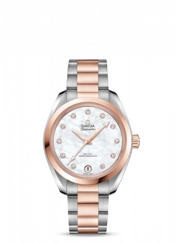 Omega Seamaster Aqua Terra 150M Master Chronometer 34 Stainless Steel / Sedna Gold / MOP / Bracelet 220.20.34.20.55.001