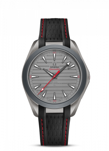 Omega Seamaster Aqua Terra 150M Master Chronometer 41 Ultra Light Titanium / Grey - Red / Rubber 220.92.41.21.06.001