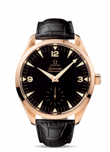Omega Seamaster Aqua Terra 150M Hand Wound 49.2 Railmaster Red Gold / Brown Alligator 221.53.49.10.01.001