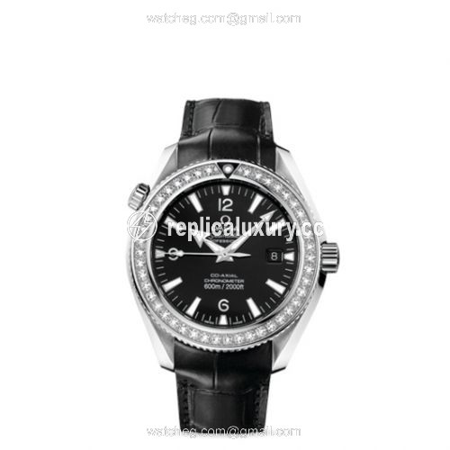 Omega Seamaster Planet Ocean 600M Co-Axial 42 Stainless Steel / Diamond / Black / Alligator 222.18.42.20.01.001