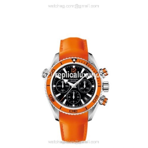 Omega Seamaster Planet Ocean 600M Co-Axial 37.5 Chronograph Stainless Steel / Orange / Rubber 222.32.38.50.01.003