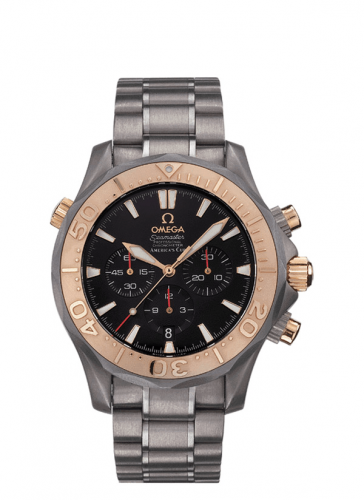 Omega Seamaster Diver 300M Automatic 41.5 Chronograph Titanium / Red Gold / Black / Bracelet / America's Cup 2294.50.00