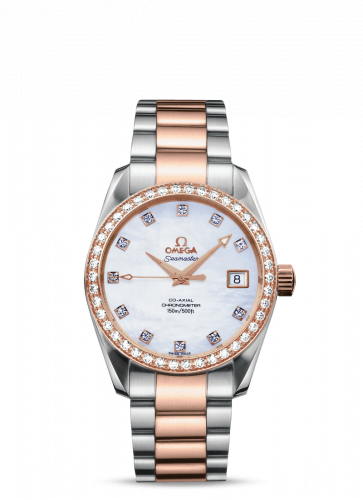 Omega Seamaster Aqua Terra 150M Co-Axial 36.2 Stainless Steel / Red Gold / Diamond / MOP / Bracelet 2309.75.00