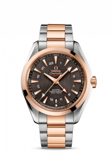 Omega Seamaster Aqua Terra 150M Co-Axial 43 GMT Stainless Steel / Red Gold / Grey / Bracelet 231.20.43.22.06.003