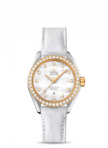 Omega Seamaster Aqua Terra 150M Master Co-Axial 34 Stainless Steel / Yellow Gold / Diamond / MOP 231.28.34.20.55.004
