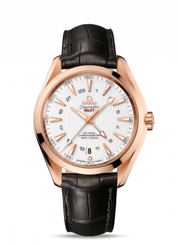 Omega Seamaster Aqua Terra 150M Co-Axial 43 GMT Red Gold / Silver 231.53.43.22.02.001