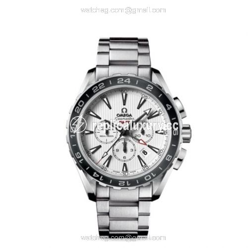 Omega Seamaster Aqua Terra 150M Co-Axial 44 GMT Chronograph Stainless Steel / Silver / Bracelet 231.10.44.52.04.001
