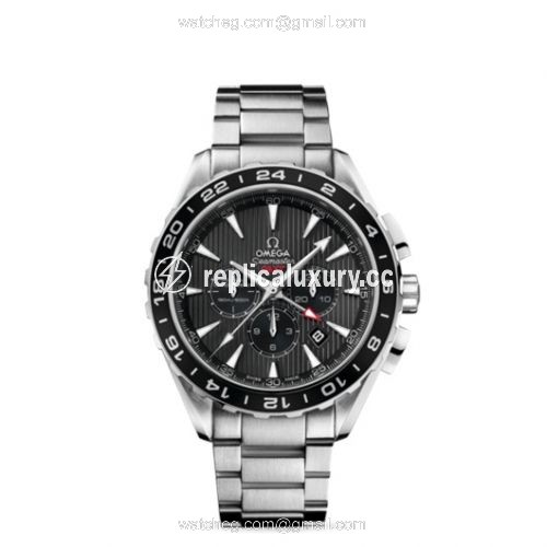 Omega Seamaster Aqua Terra 150M Co-Axial 44 GMT Chronograph Stainless Steel / Grey / Bracelet 231.10.44.52.06.001