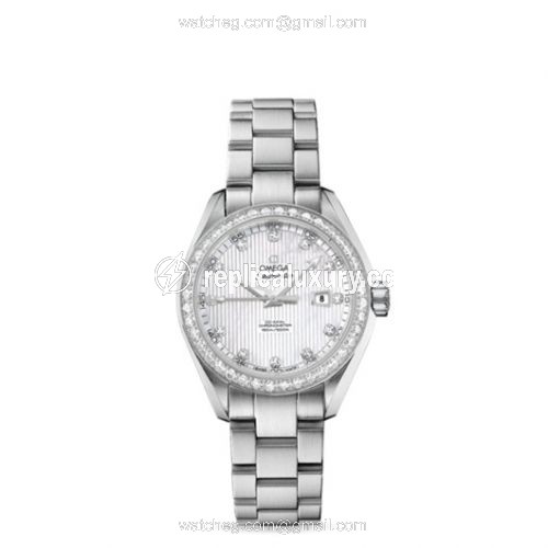 Omega Seamaster Aqua Terra 150M Co-Axial 34 Stainless Steel / Diamond / MOP / Bracelet 231.15.34.20.55.001