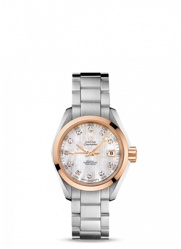 Omega Seamaster Aqua Terra 150M Co-Axial 30 Stainless Steel / Red Gold / MOP / Bracelet 231.20.30.20.55.003