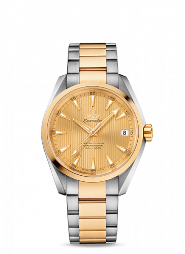Omega Seamaster Aqua Terra 150M Master Co-Axial 38.5 Stainless Steel / Yellow Gold / Champagne 231.20.39.21.08.001