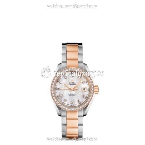 Omega Seamaster Aqua Terra 150M Co-Axial 30 Stainless Steel / Red Gold / Diamond / MOP / Bracelet 231.25.30.20.55.001