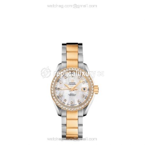 Omega Seamaster Aqua Terra 150M Co-Axial 30 Stainless Steel / Yellow Gold / Diamond / MOP / Bracelet 231.25.30.20.55.002