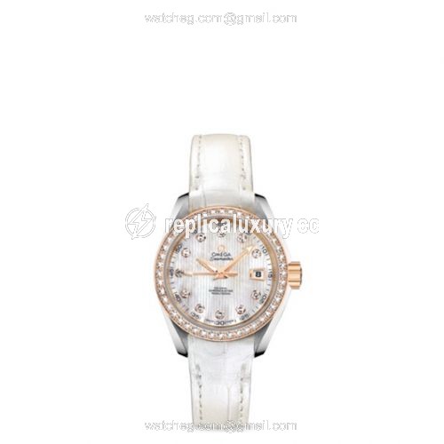 Omega Seamaster Aqua Terra 150M Co-Axial 30 Stainless Steel / Red Gold / Diamond / MOP 231.28.30.20.55.001