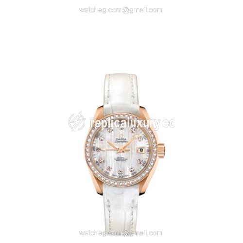 Omega Seamaster Aqua Terra 150M Co-Axial 30 Red Gold / Diamond / MOP 231.58.30.20.55.001