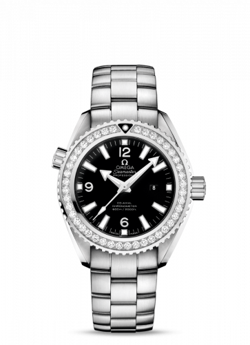 Omega Seamaster Planet Ocean 600M Co-Axial 37.5 Stainless Steel / Diamond / Black / Bracelet 232.15.38.20.01.001