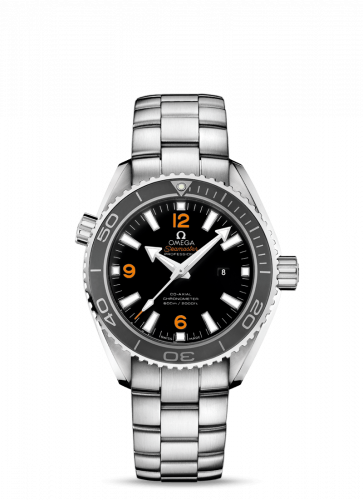 Omega Seamaster Planet Ocean 600M Co-Axial 37.5 Stainless Steel / Orange Numerals / Bracelet 232.30.38.20.01.002