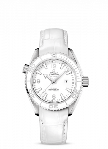 Omega Seamaster Planet Ocean 600M Co-Axial 37.5 Stainless Steel / White / Alligator 232.33.38.20.04.001