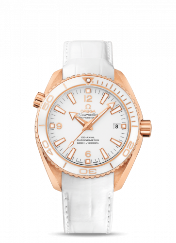 Omega Seamaster Planet Ocean 600M Co-Axial 42 Red Gold / White / Alligator 232.63.42.21.04.001