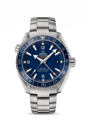 Omega Seamaster Planet Ocean 600M Co-Axial 43.5 GMT Titanium / Blue / Bracelet 232.90.44.22.03.001