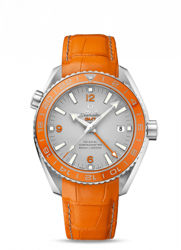 Omega Seamaster Planet Ocean 600M Co-Axial 43.5 GMT Platinum / Orange / Alligator 232.93.44.22.99.001