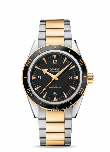 Omega Seamaster 300 Master Co-Axial Stainless Steel / Yellow Gold / Black / Bracelet 233.20.41.21.01.002