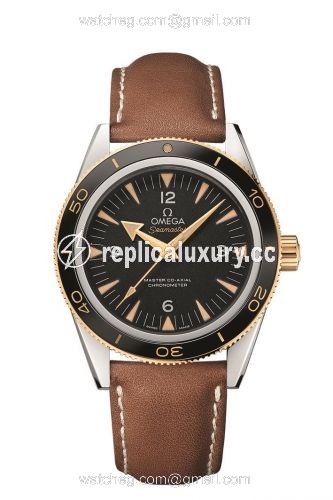 Omega Seamaster 300 Master Co-Axial Steel Stainless Steel / Yellow Gold / Black / Strap 233.22.41.21.01.001