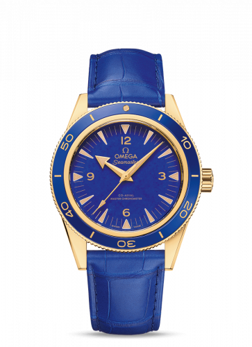 Omega Seamaster 300 Co-Axial Master Chronometer Yellow Gold / Lapis Lazuli 234.63.41.21.99.002