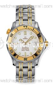 Omega Seamaster Diver 300M Automatic 36.25 Stainless Steel / Yellow Gold / White / Bracelet 2352.20.00