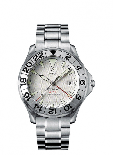 Omega Seamaster Diver 300M Automatic 41 GMT Stainless Steel / White / Bracelet / Great White 2538.20.00