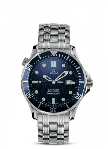 Omega Seamaster Diver 300M Quartz 41 Stainless Steel / Blue / Bracelet / James Bond 2541.80.00