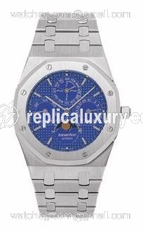 Audemars Piguet Royal Oak 25820 Perpetual Calendar Platinum / Blue 25820PT.O.0944PT.01