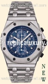 Audemars Piguet Royal Oak OffShore 25854 Perpetual Calendar White Gold / Blue 25854BC.O.1150BC.01