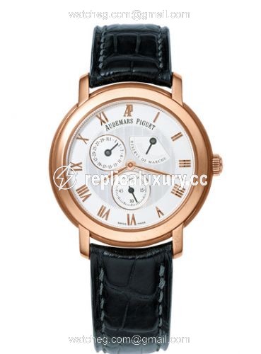 Audemars Piguet Jules Audemars Small Seconds & Power Reserve Pink Gold / Silver 25955OR.OO.D002CR.01