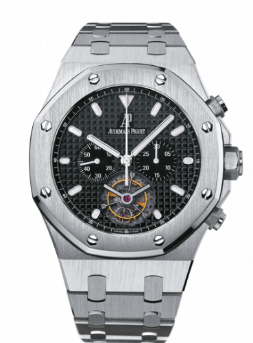 Audemars Piguet Royal Oak Tourbillon Chronograph Stainless Steel / Black / Bracelet 25977ST.OO.1205ST.02