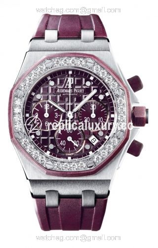 Audemars Piguet Royal Oak OffShore 26048 Lady Chronograph Stainless Steel / Plum 26048SK.ZZ.D066CA.01