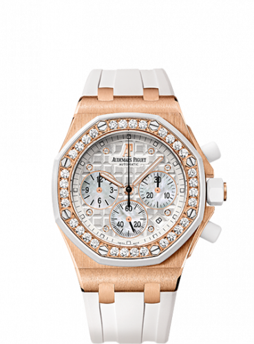 Audemars Piguet Royal Oak OffShore 26048 Lady Chronograph Pink Gold / White 26048OK.ZZ.D010CA.01